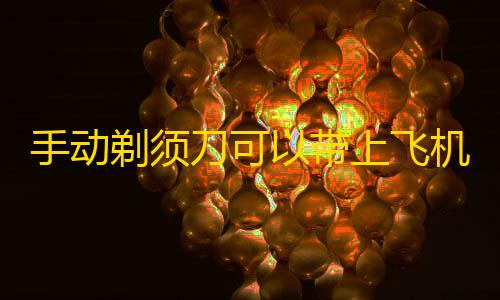 三角洲辅助科技网手动剃须刀可以带上飞机吗